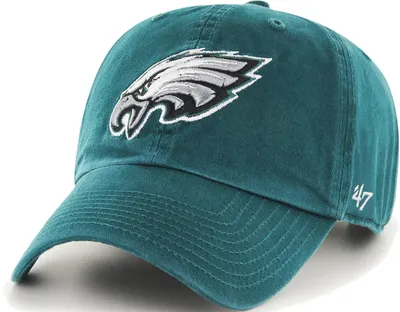 '47 Men's Philadelphia Eagles Green Clean Up Adjustable Hat