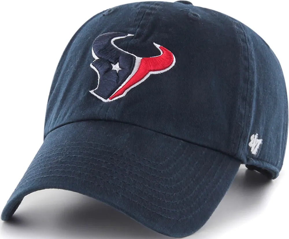 '47 Men's Houston Texans Navy Clean Up Adjustable Hat