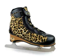 American Athletic Shoe Women's Soft Boot Cheetah Figure Skate