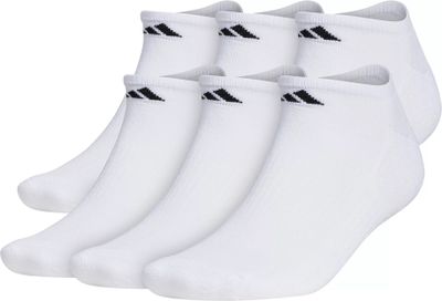 adidas Men's Athletic Cushioned No Show Socks - 6 Pack