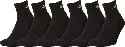 adidas Men's Athletic Quarter Socks - 6 Pack