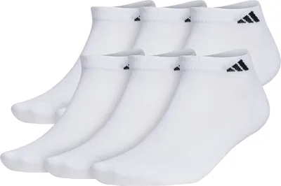adidas Men's Athletic Cushioned Low Cut Socks- 6 Pack