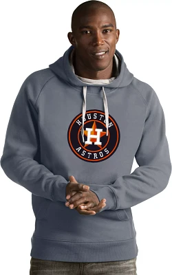 Antigua Men's Houston Astros Grey Victory Pullover