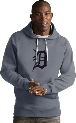 Antigua Men's Detroit Tigers Grey Victory Pullover