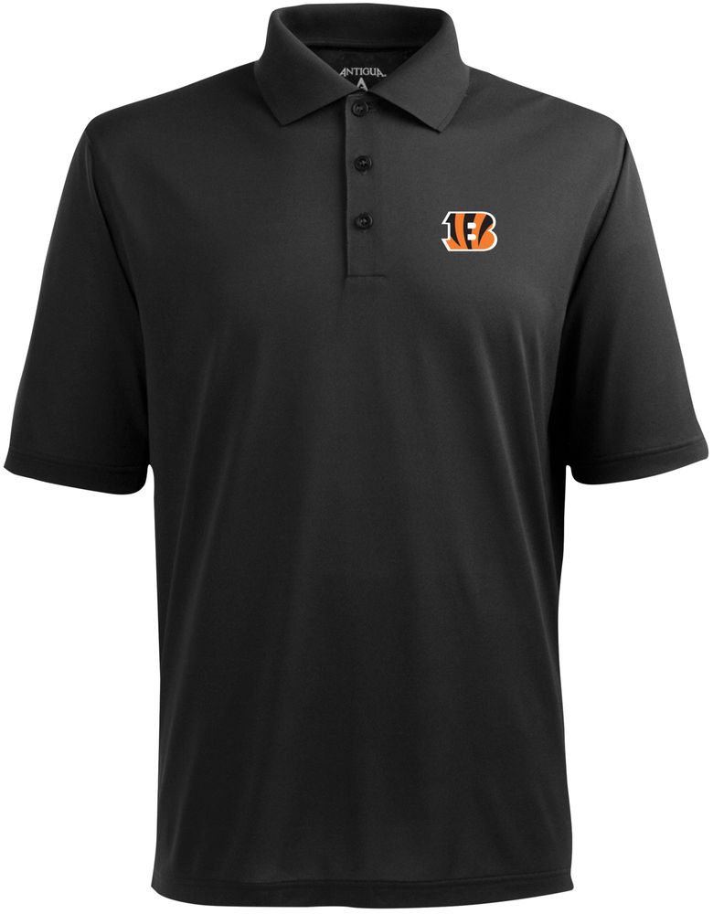 Dick's Sporting Goods Antigua Men's Cincinnati Bengals Pique Xtra-Lite Black  Polo