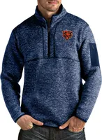 Antigua Men's Chicago Bears Fortune Navy Pullover Jacket