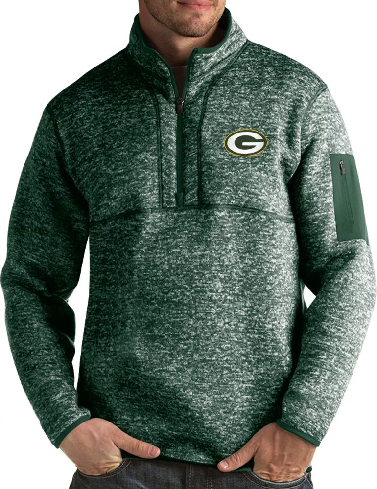 Dick's Sporting Goods Antigua Men's Green Bay Packers Fortune Green  Pullover Jacket