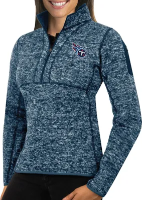 Antigua Women's Tennessee Titans Fortune Navy Pullover Jacket