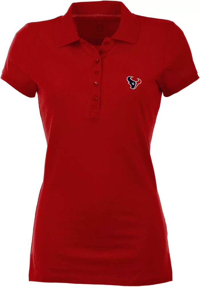 Dick's Sporting Goods Antigua Women's Houston Texans Red Spark Polo