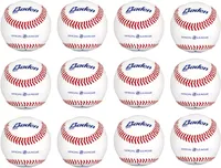 Baden Official League Leather Baseballs - 12-Pack