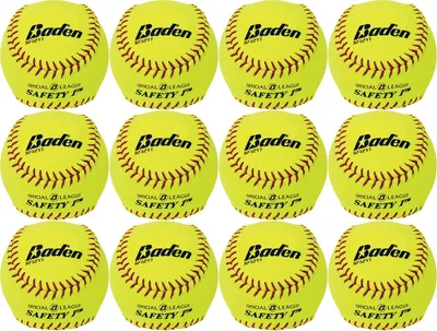 Baden 12'' Safety 1 Softballs – 12 Pack
