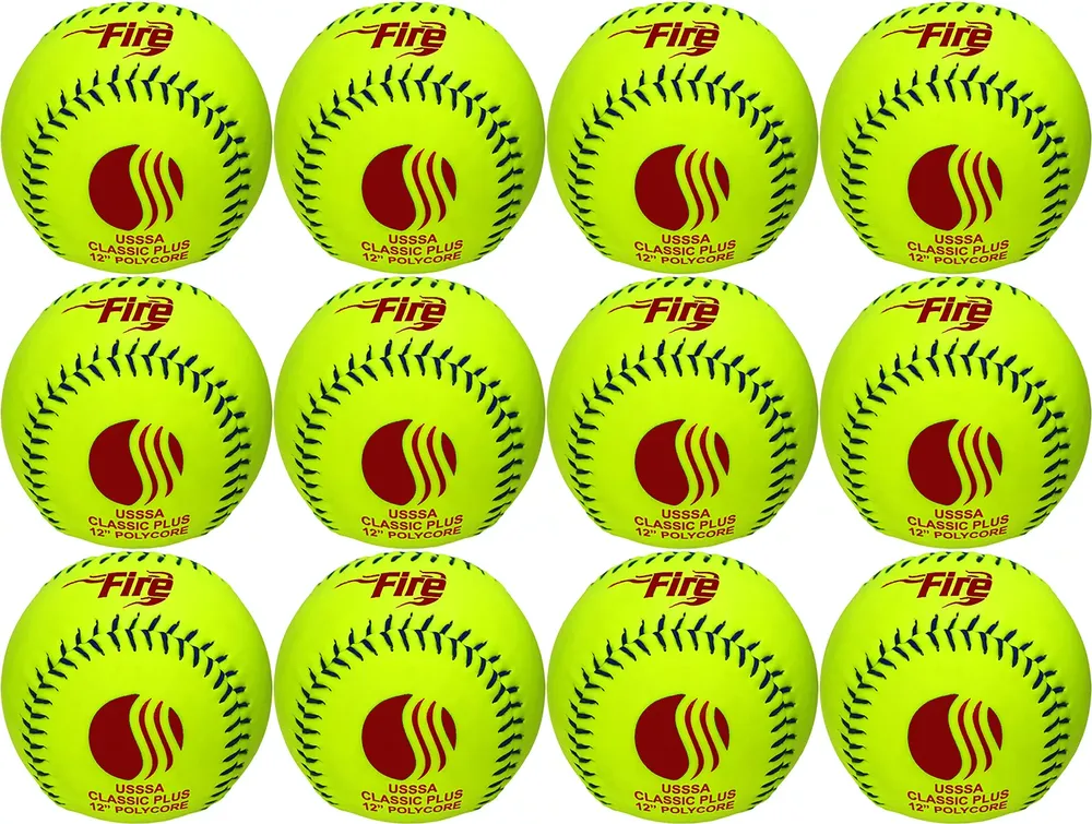 Baden USSSA Classic Plus .52 Slow Pitch Softballs – 12 Pack