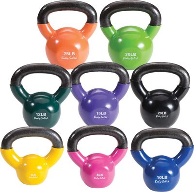 Body Solid 5-30 lb. Vinyl Kettlebell Set