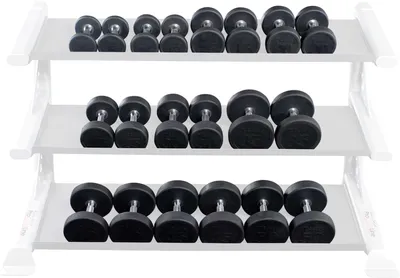 Body Solid SDPS550 Premium Rubber Dumbbell Set