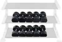 Body Solid SDPS900 Premium Rubber Dumbbell Set