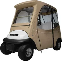 Classic Accessories Fairway Precedent Short Golf Cart Enclosure – Khaki