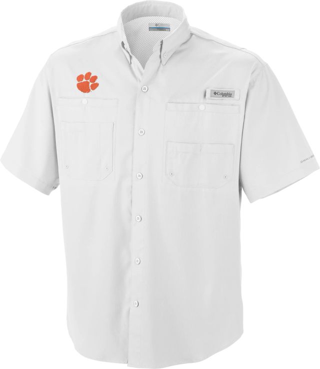 Houston Astros Columbia Omni-Shade Tamiami Button-Down Shirt - Orange