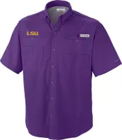 Columbia Men's LSU Tigers Tamiami Performance Shirt