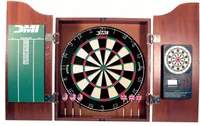 DMI Sports Deluxe E-Bristle Dartboard Cabinet Set