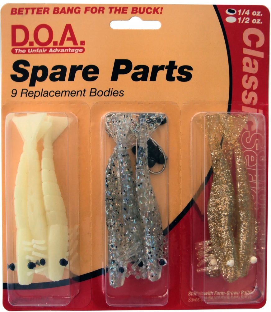 Dick's Sporting Goods D.O.A. Shrimp Spare Replacement Bodies