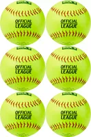 DICK'S Sporting Goods 12'' Slowpitch Practice Softballs – 6 Pack