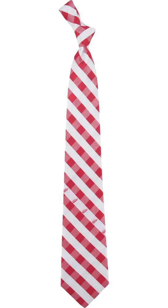 Eagles Wings Detroit Red Wings Check Necktie