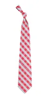 Eagles Wings Cincinnati Reds Checkered Necktie