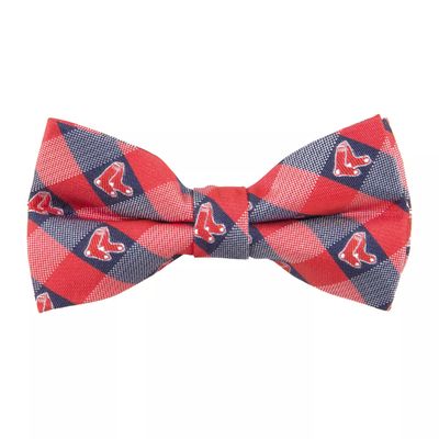 Eagles Wings Boston Red Sox Checkered Bow Tie