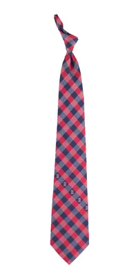 Eagles Wings Boston Red Sox Checkered Necktie