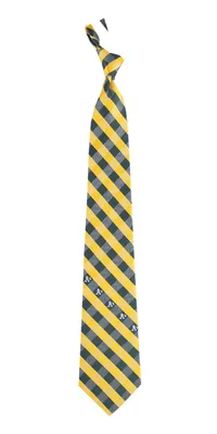 Eagles Wings Oakland Athletics Checkered Necktie