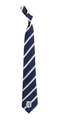 Eagles Wings Detroit Tigers Striped Polyester Necktie