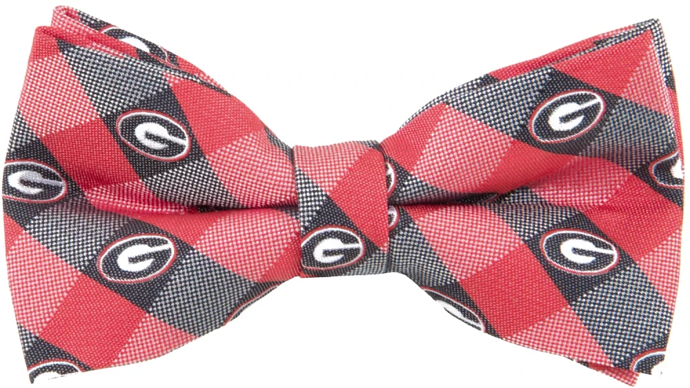 Eagles Wings Georgia Bulldogs Checkered Bow Tie