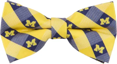 Eagles Wings Michigan Wolverines Checkered Bow Tie