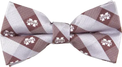 Eagles Wings Mississippi State Bulldogs Checkered Bow Tie
