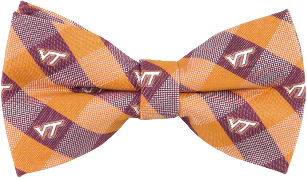 Eagles Wings Virginia Tech Hokies Checkered Bow Tie