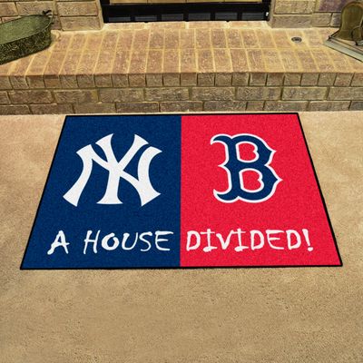 FANMATS New York Yankees-Boston Red Sox House Divided Mat