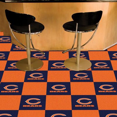 FANMATS Chicago Bears Team Carpet Tiles
