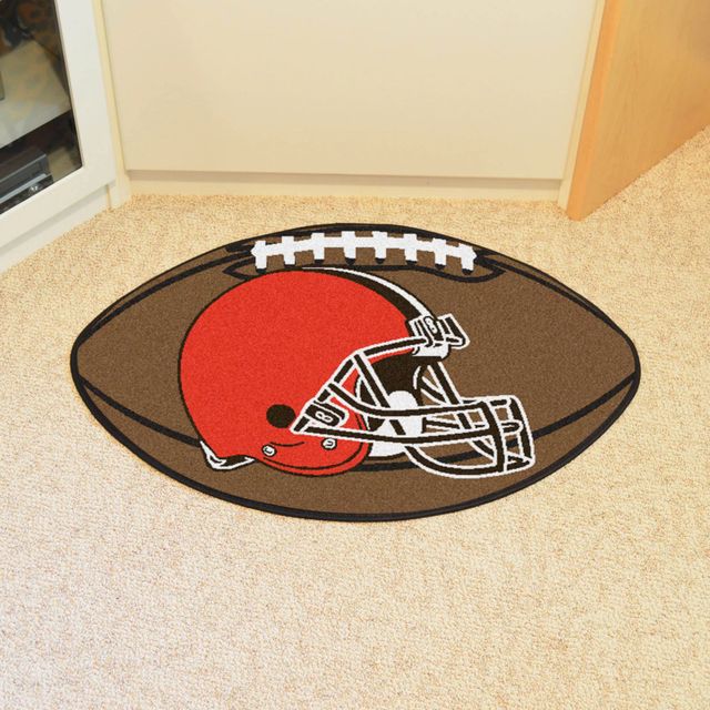 FANMATS NFL Cleveland Browns Brown 2 ft. Round Area Rug 17681