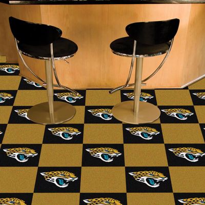 FANMATS Jacksonville Jaguars Team Carpet Tiles