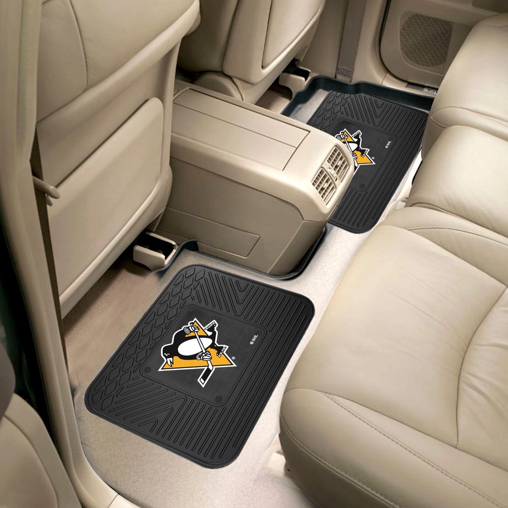 Officially Licensed NHL Heavy Duty Car Mat Set - Pittsburgh Penguins