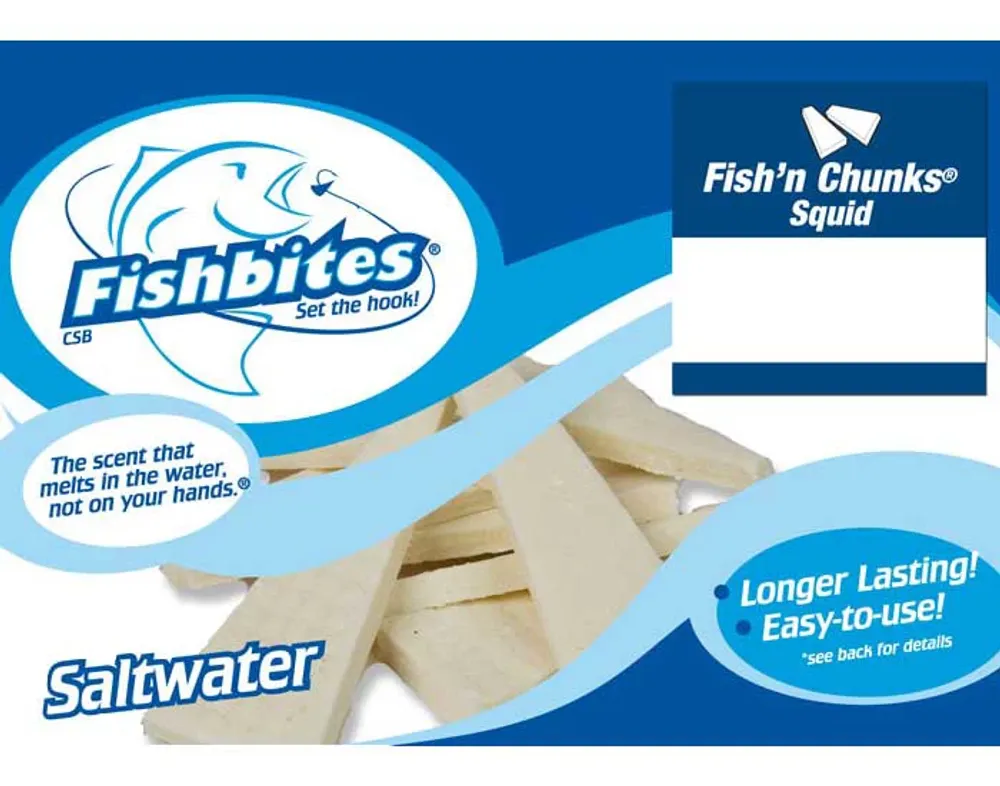 Dick's Sporting Goods Fishbites Fish'n Chunks Longer Lasting Saltwater Soft  Bait