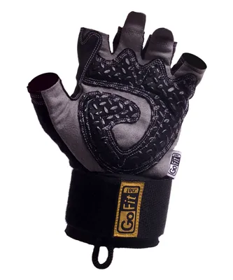 GoFit Diamond-Tac Wrist Wrap Weightlifting Gloves