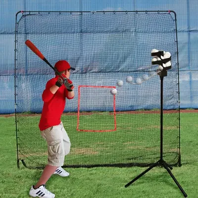 Heater Big League Soft Toss Pitching Machine w/ Practice Net