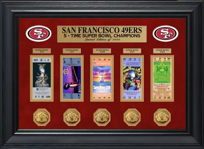 The Highland Mint San Francisco 49ers Super Bowl Ticket and Coin Collection