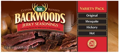 LEM Custom-Blended Backwoods Jerky Seasoning Variety Pack