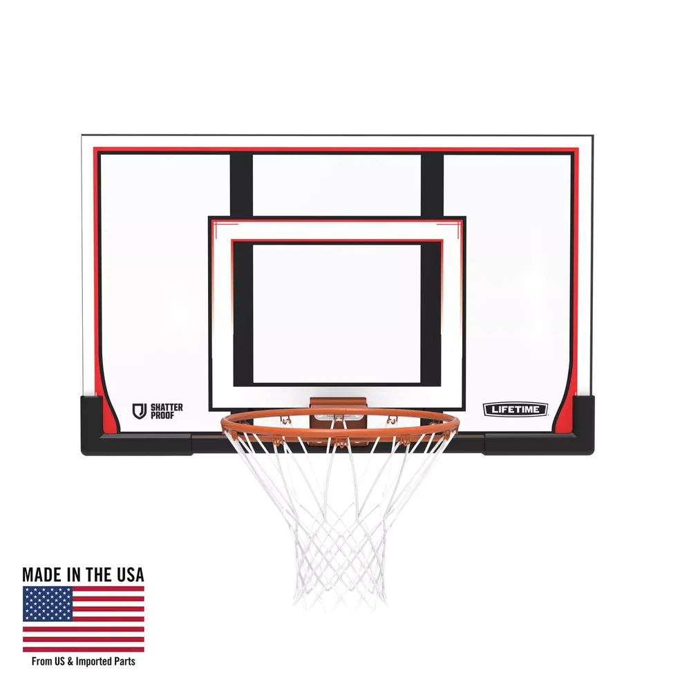 Lifetime 48” Backboard and Slam-It Rim Combo