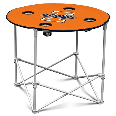 Logo Brands Illinois Fighting Illini Portable Round Table