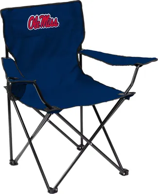 Logo Brands Ole Miss Rebels Team-Colored Canvas Chair