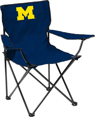 Logo Brands Michigan Wolverines Team-Colored Canvas Chair