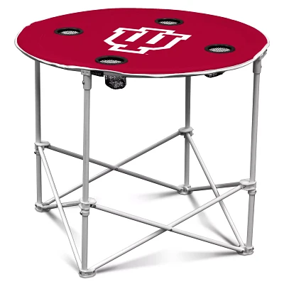 Logo Brands Indiana Hoosiers Portable Round Table